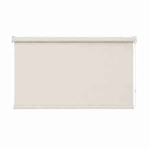 Cortina roller blackout natural 100x60 — vista de frente