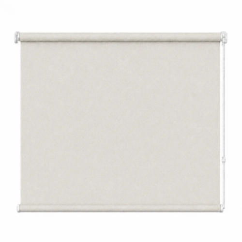 Cortina roller blackout natural 120x110 — vista de frente