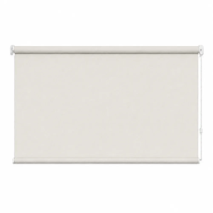 Cortina roller blackout natural 120x90 — vista de frente