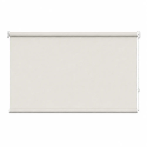 Cortina roller blackout natural 120x90 — vista de frente