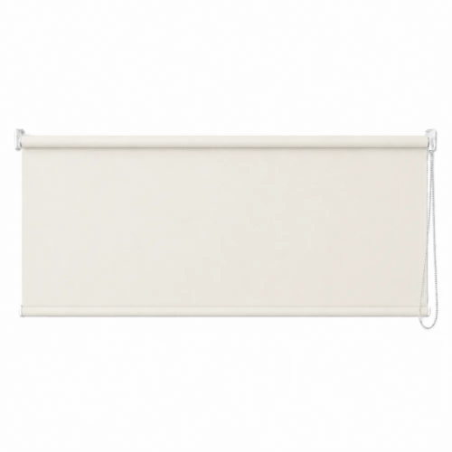 Cortina roller blackout natural 150x60 — vista de frente