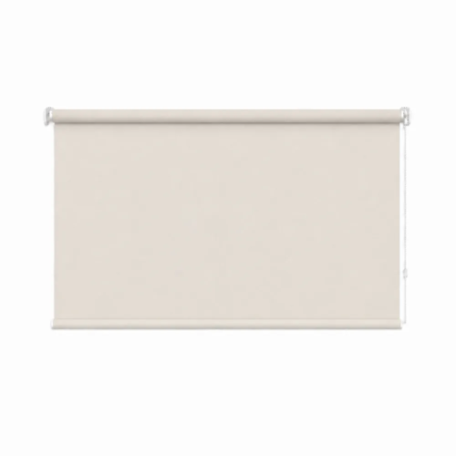 Cortina roller blackout natural 150x90 — vista de frente
