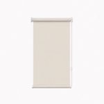 Cortina roller blackout natural 60x110 — vista de frente