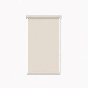 Cortina roller blackout natural 60x110 — vista de frente