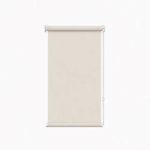 Cortina roller blackout natural 60x110 — vista de frente