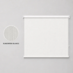 Cortina roller sunscreen blanca 120x110 — vista de frente