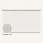 Cortina roller sunscreen blanca 150x90 — vista de frente