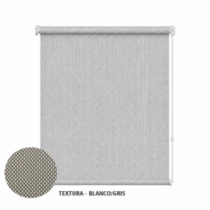Cortina roller sunscreen gris 100x110 — vista de frente