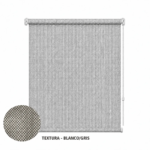 Cortina roller sunscreen gris 100x150 — vista de frente