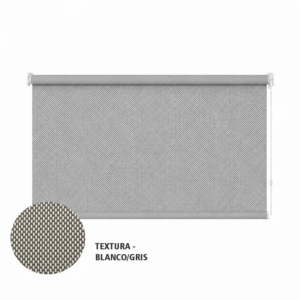 Cortina roller sunscreen gris 100x60 — vista de frente