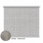 Cortina roller sunscreen gris 120x110 — vista de frente