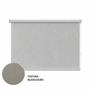 Cortina roller sunscreen gris 120x90 — vista de frente