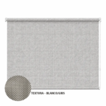 Cortina roller sunscreen gris 150x110 — vista de frente