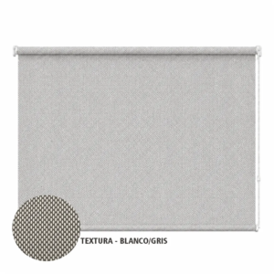 Cortina roller sunscreen gris 150x110 — vista de frente