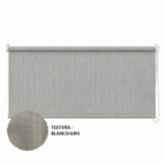 Cortina roller sunscreen gris 150x60 — vista de frente