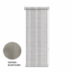 Cortina roller sunscreen gris 30x110 — vista de frente
