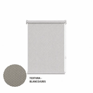 Cortina roller sunscreen gris 50x90 — vista de frente