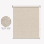 Cortina roller sunscreen natural 100x110 — vista de frente