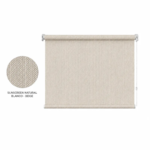 Cortina roller sunscreen natural 100x90 — vista de frente