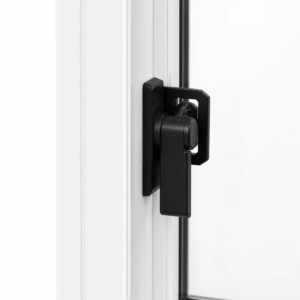 Ventana corrediza PVC Blanco DVH Nexo Confort — detalle del herraje