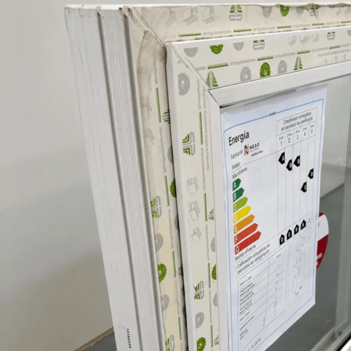 Ventana corrediza PVC Blanco DVH Nexo Confort — etiqueta de eficiencia energética