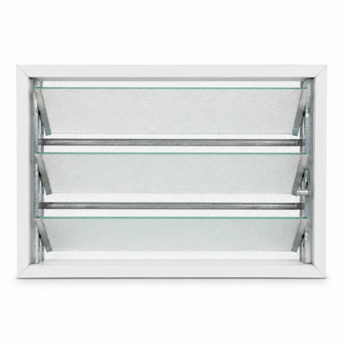 Ventana de abrir Aluminio Blanco Nexo Clásica — con la hoja abierta (6)