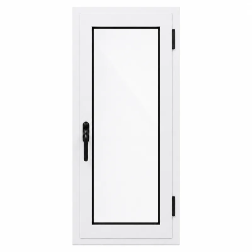 Ventana de abrir Aluminio Blanco Nexo Moderna — vista de frente (1)