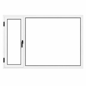 Ventana Sureña Aluminio Blanco Nexo Moderna — vista de frente (9)