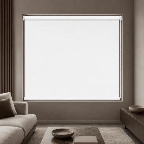 Cortina Roller Blackout Blanca Sadartsa 120x90