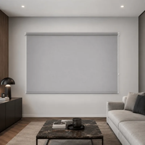 Cortina Roller Blackout Gris Sadartsa 120x110