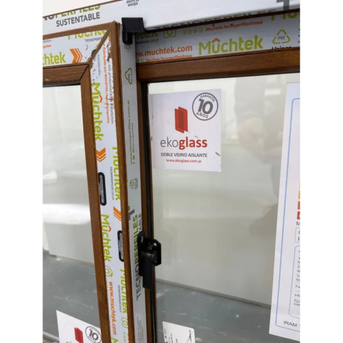 Ventana Corrediza PVC Roble DVH Nexo Confort 150x150