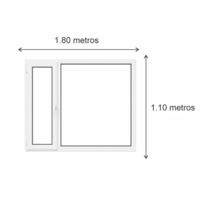 Ventana Sureña PVC Blanco DVH Nexo Confort 180x110 - Imagen 3